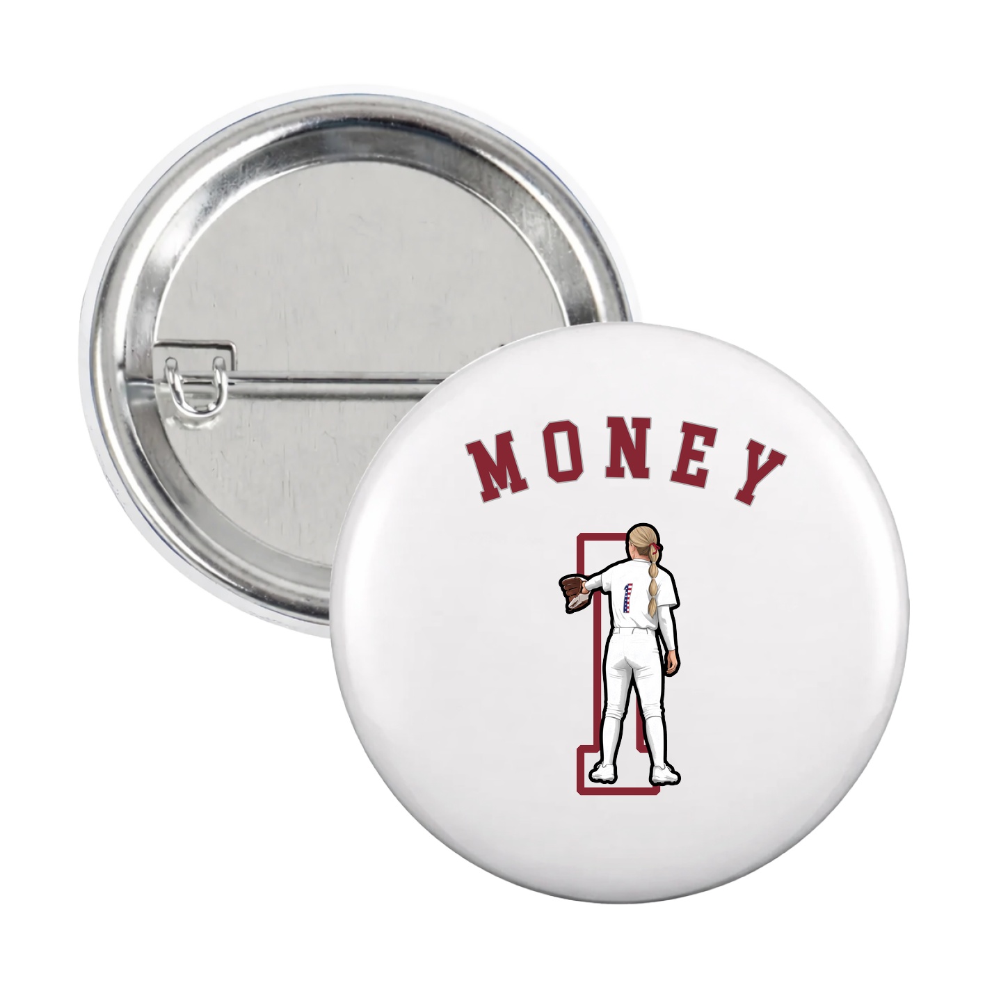 Game Day Button — Shirsey Arch in White