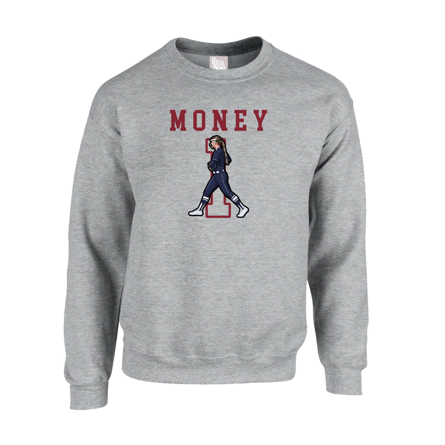 Fleece Crew — Shirsey in Grey