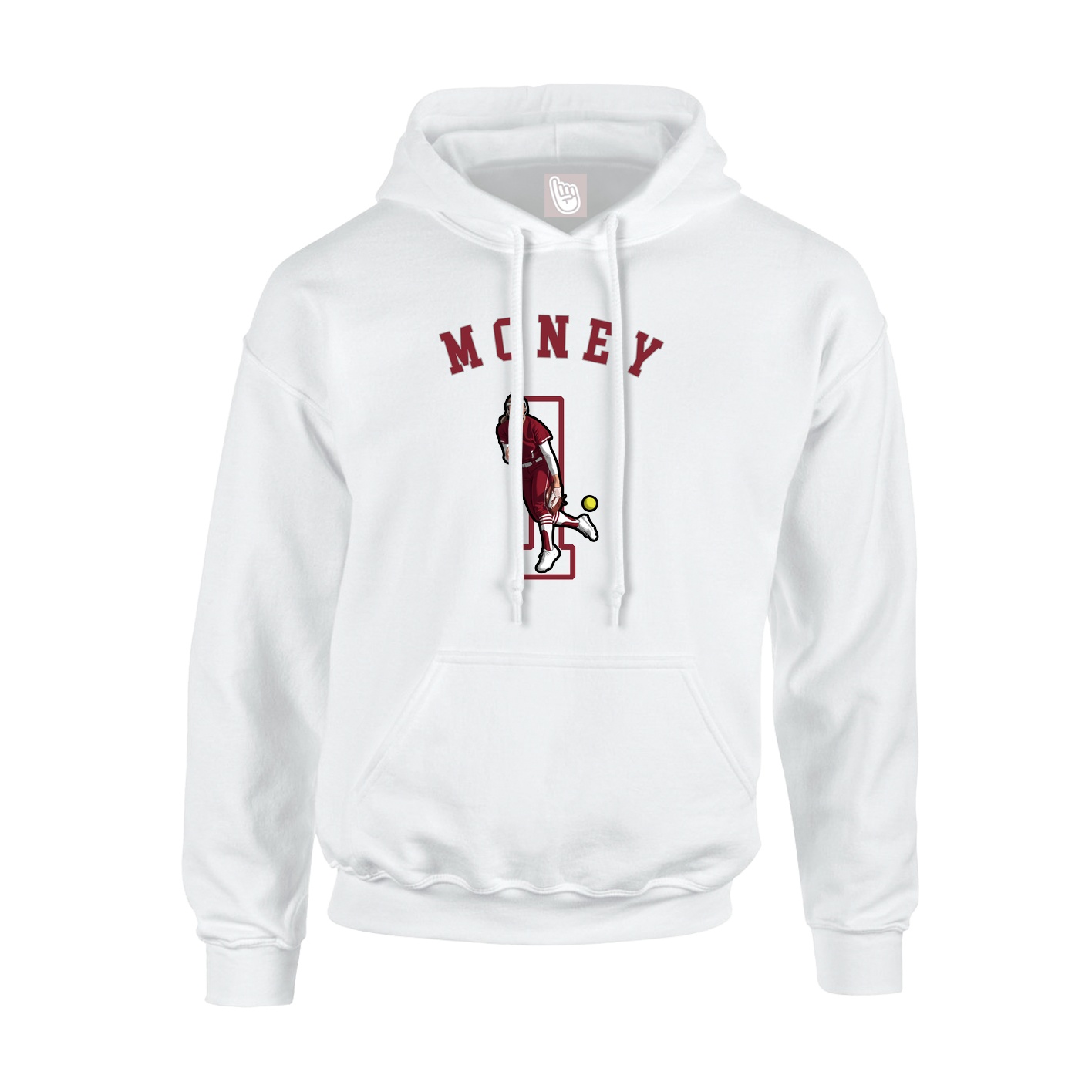 Youth Hoodie — Shirsey Arch in White