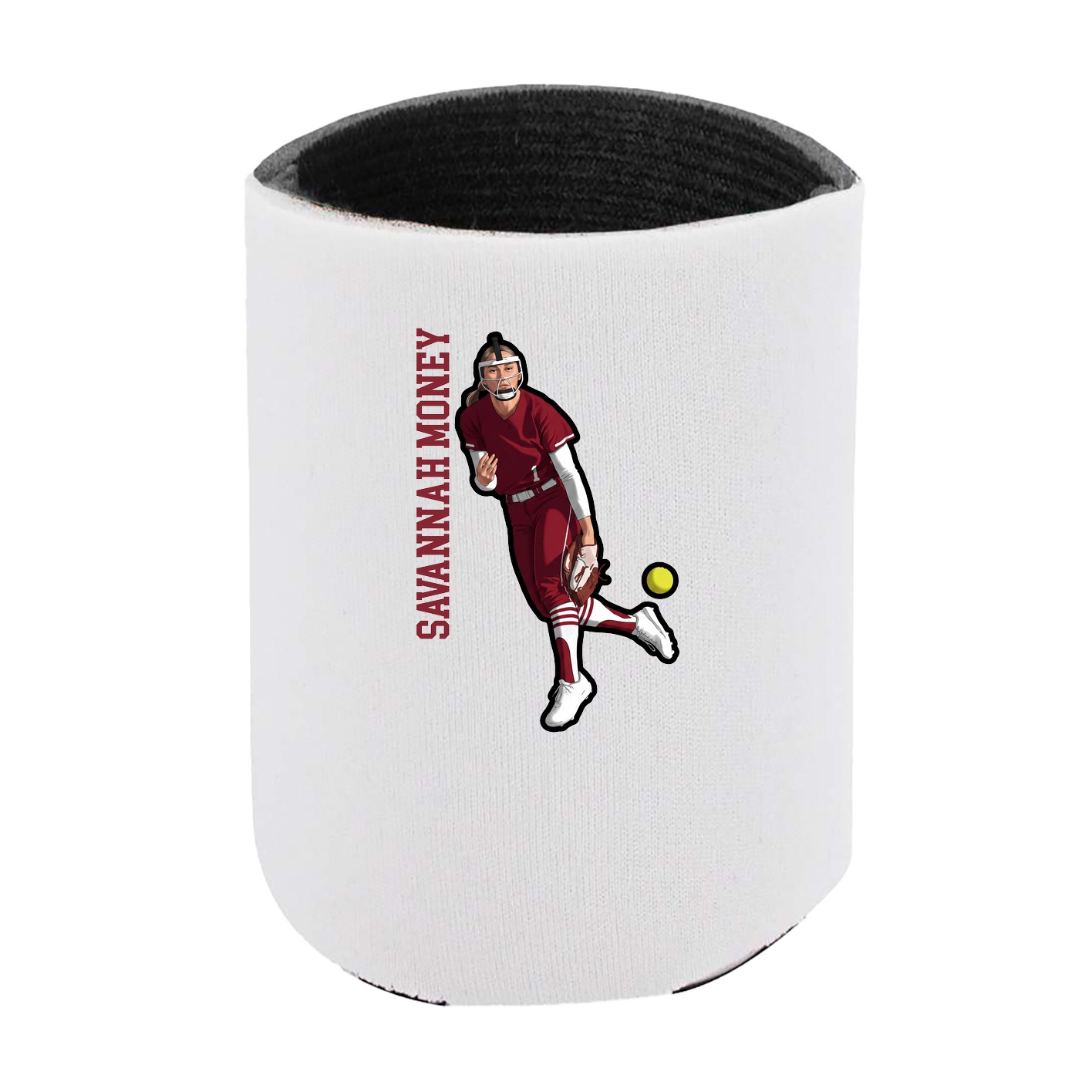 Can Holder — Name Vertical in White