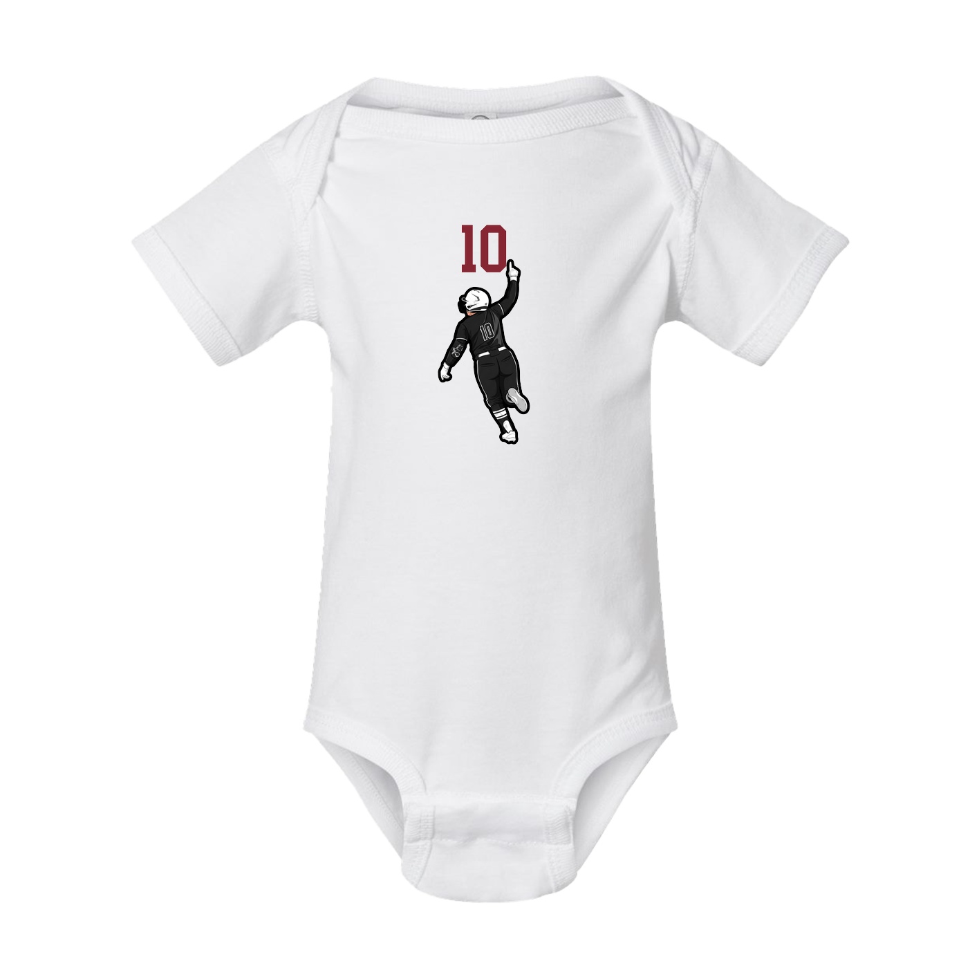 Baby Onesie — Number Top in White