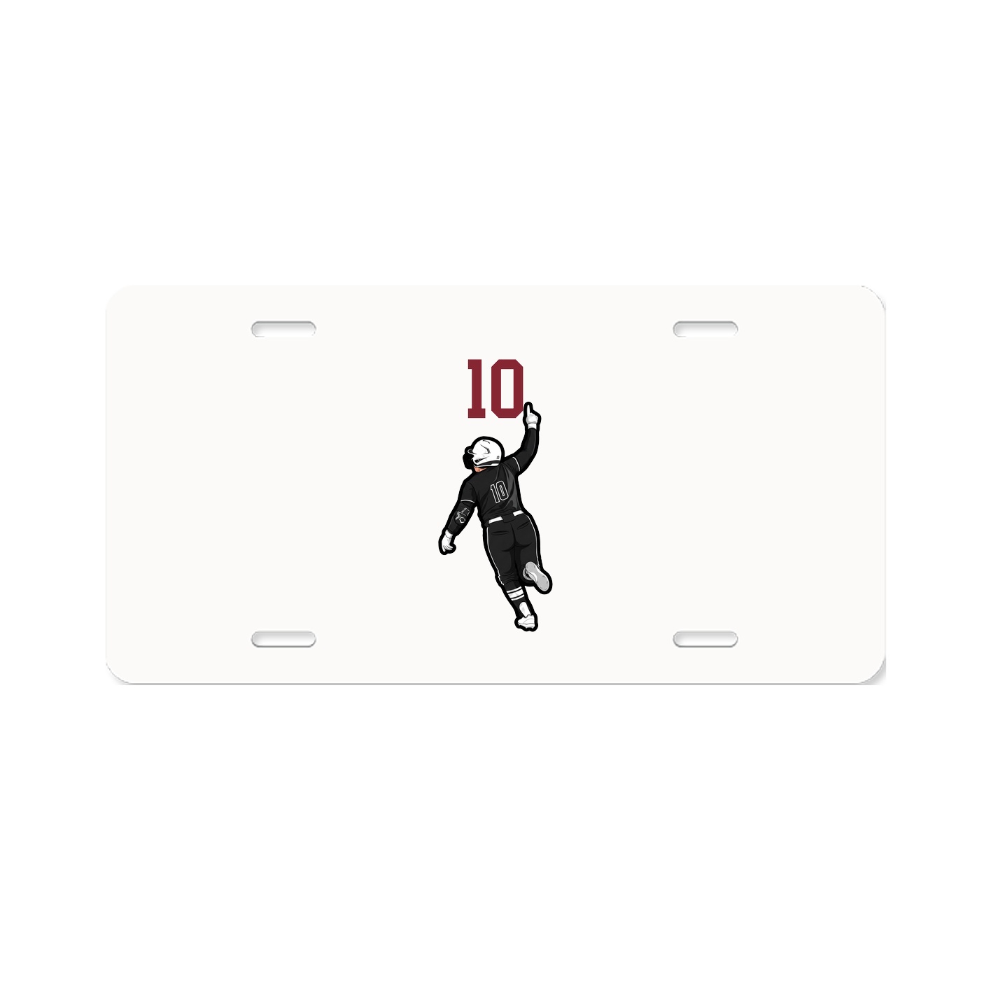 License Plate — Number Top in Classic