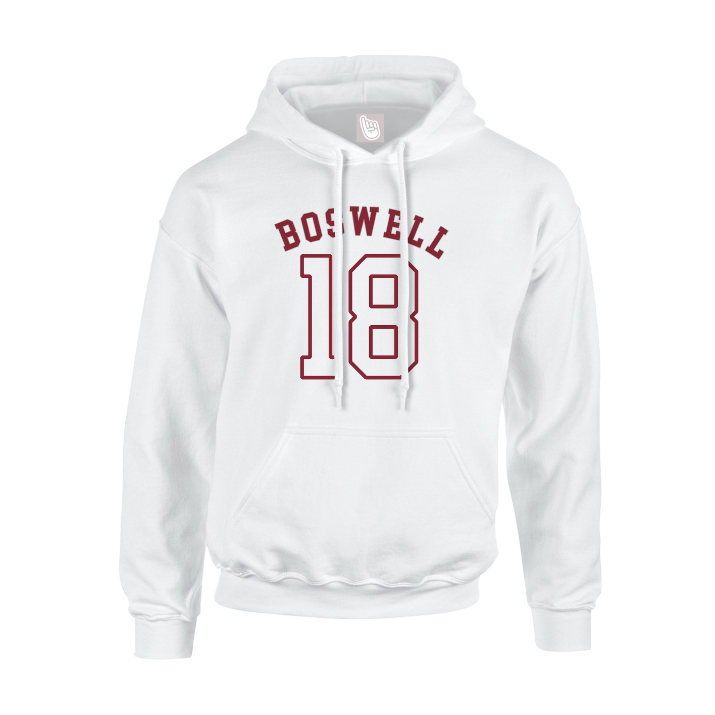Youth Hoodie — Shirsey Arch in White