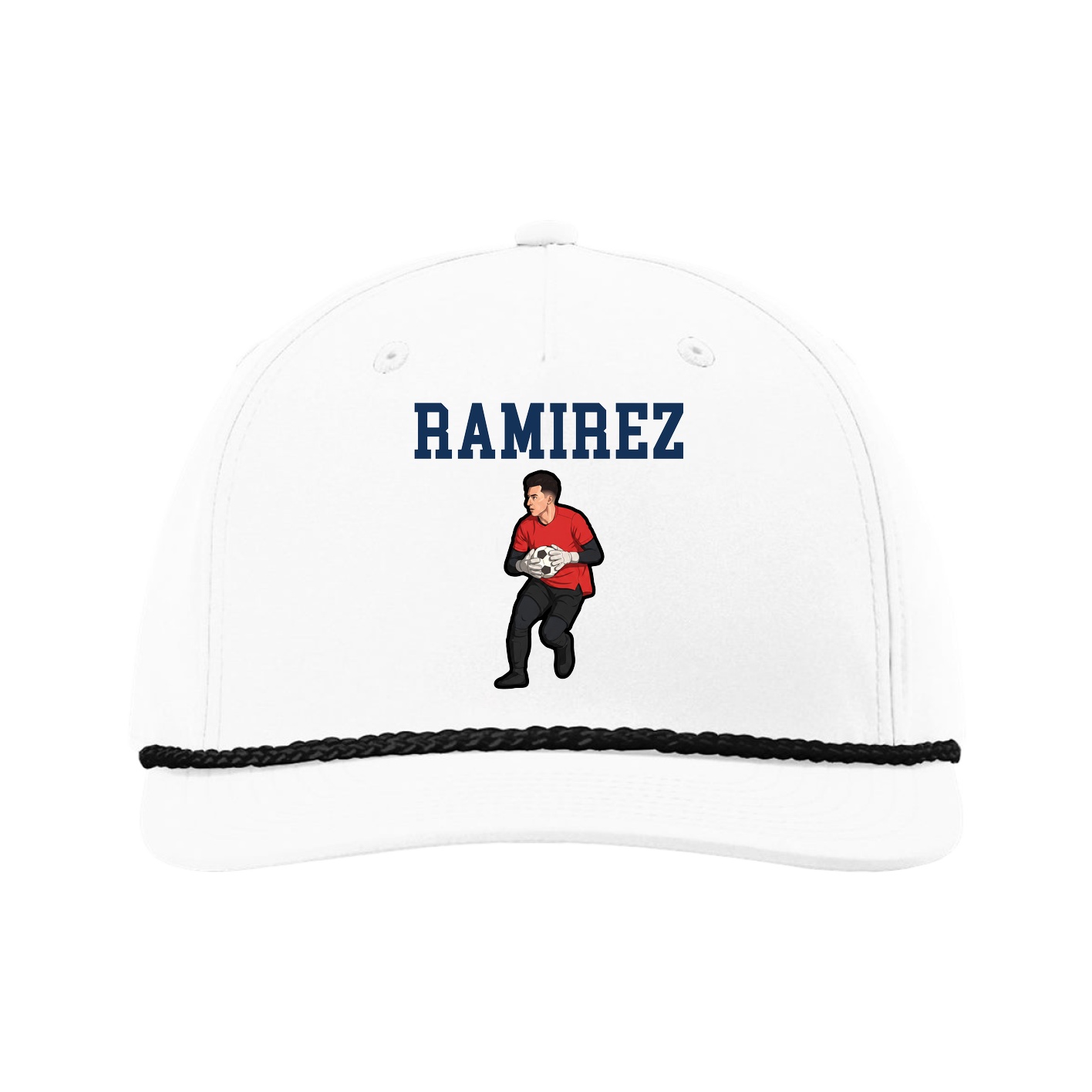 Five-Panel Classic Rope Cap — Shirsey in White