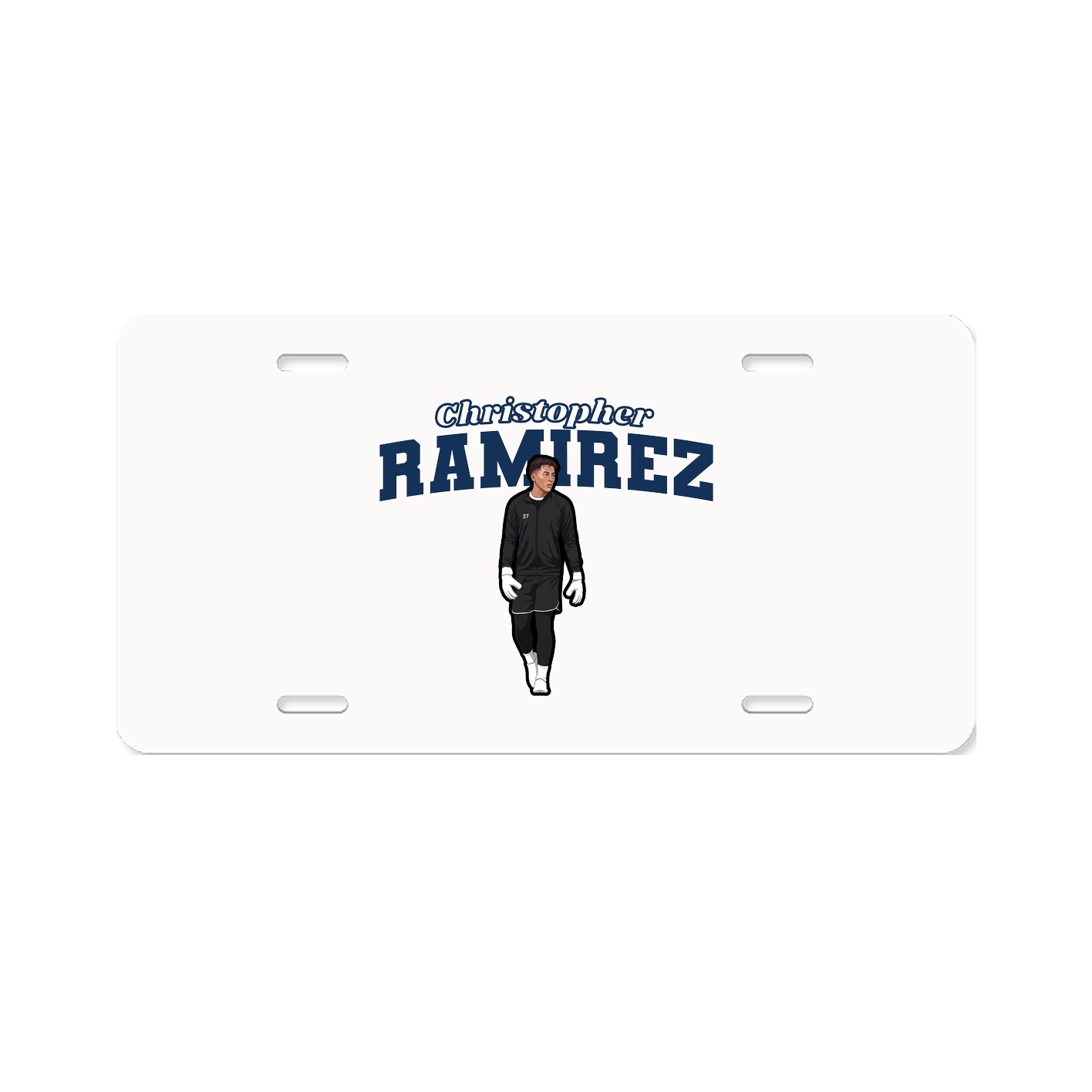 License Plate — Name Arch in Classic