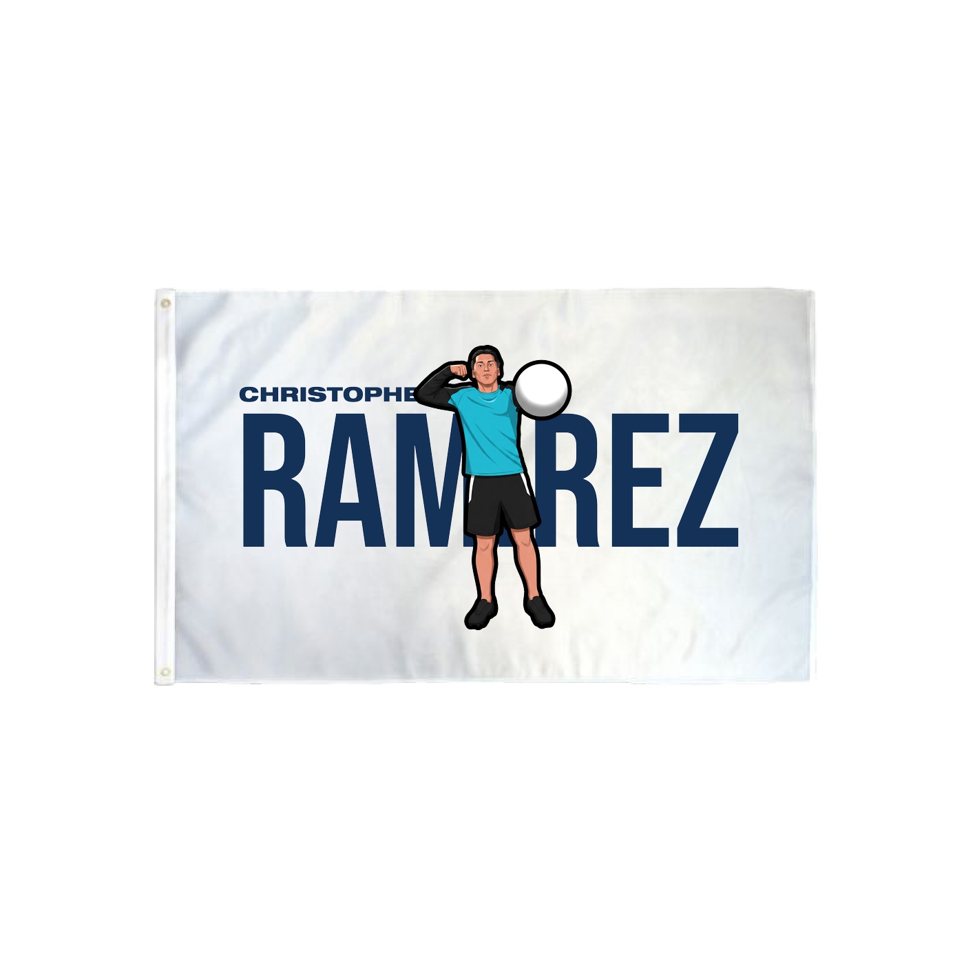 3x5 Flag — Player Name in Classic