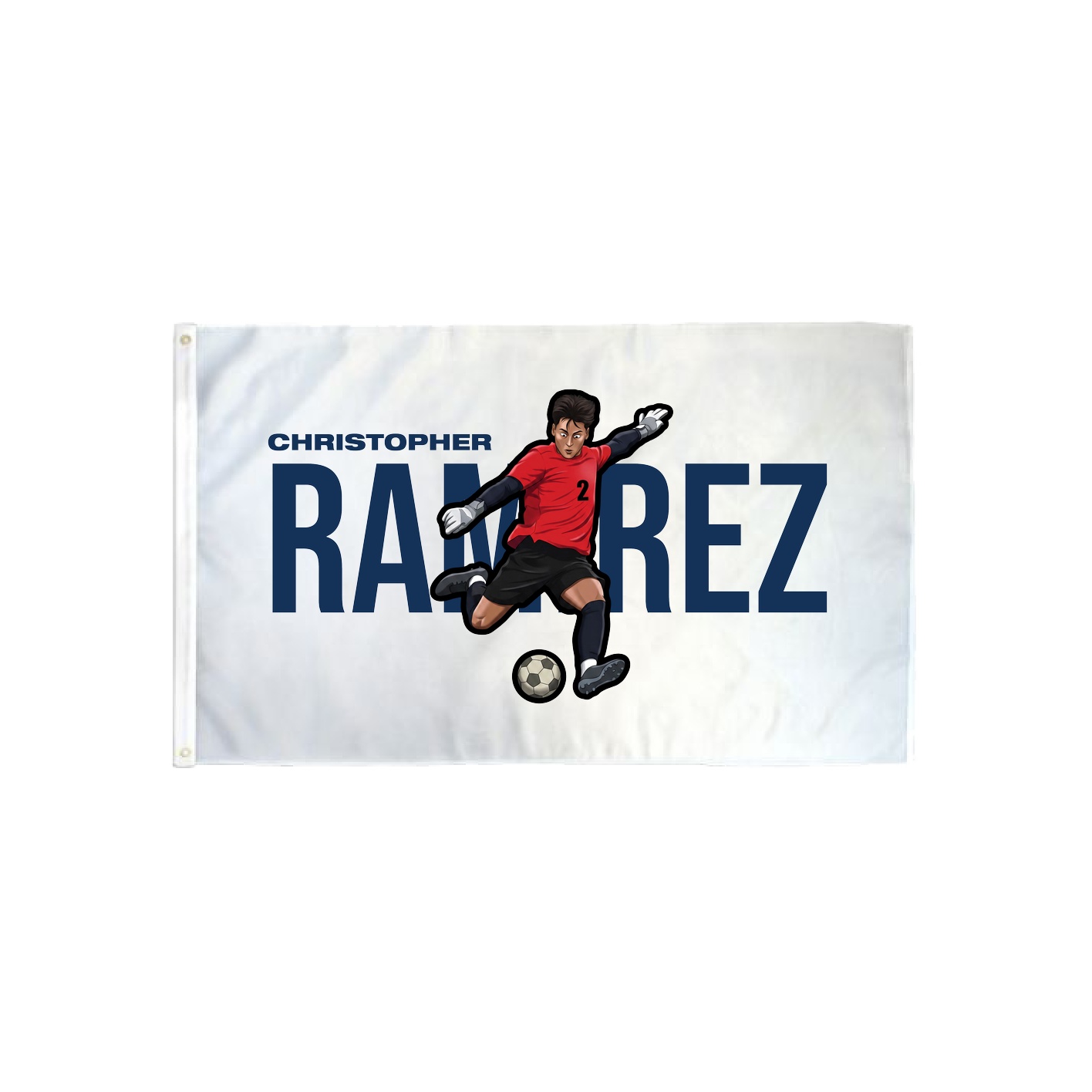 3x5 Flag — Player Name in Classic