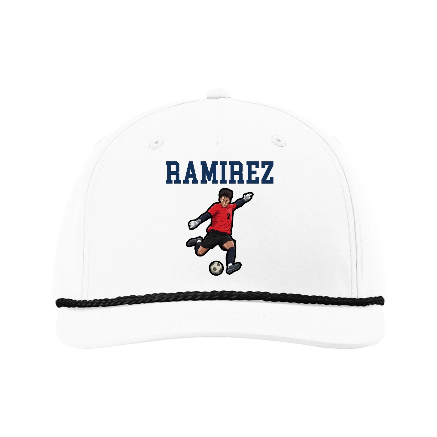 Five-Panel Classic Rope Cap — Shirsey in White