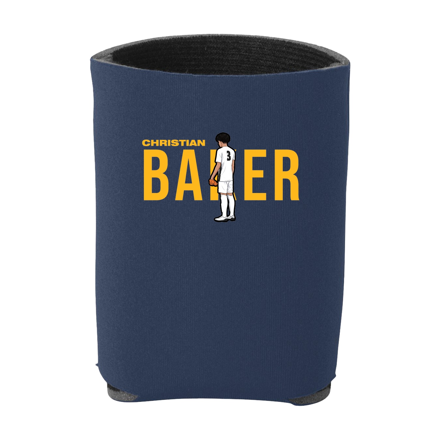 Can Holder — Player Name in Navy