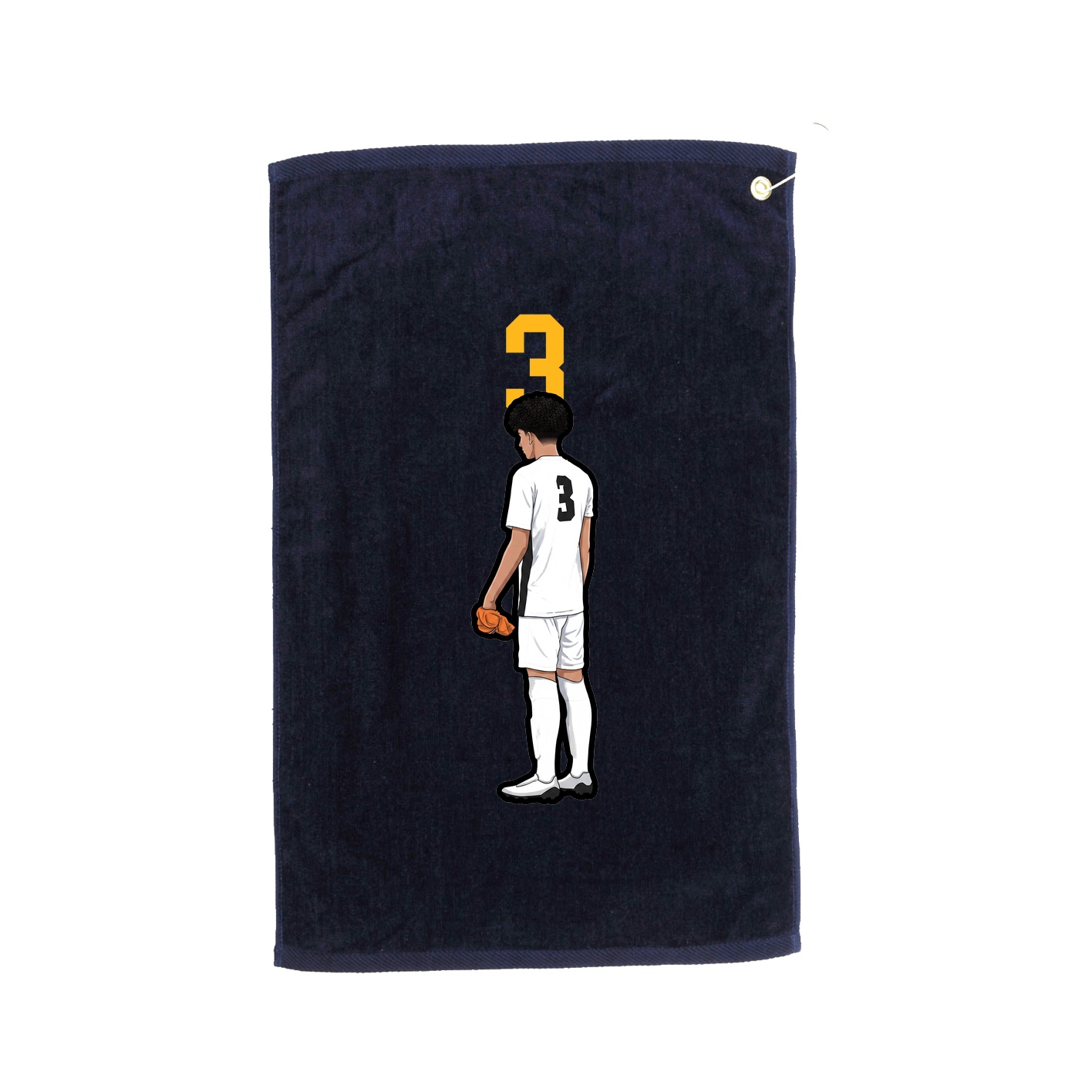 Golf Towel — Number Top in Navy