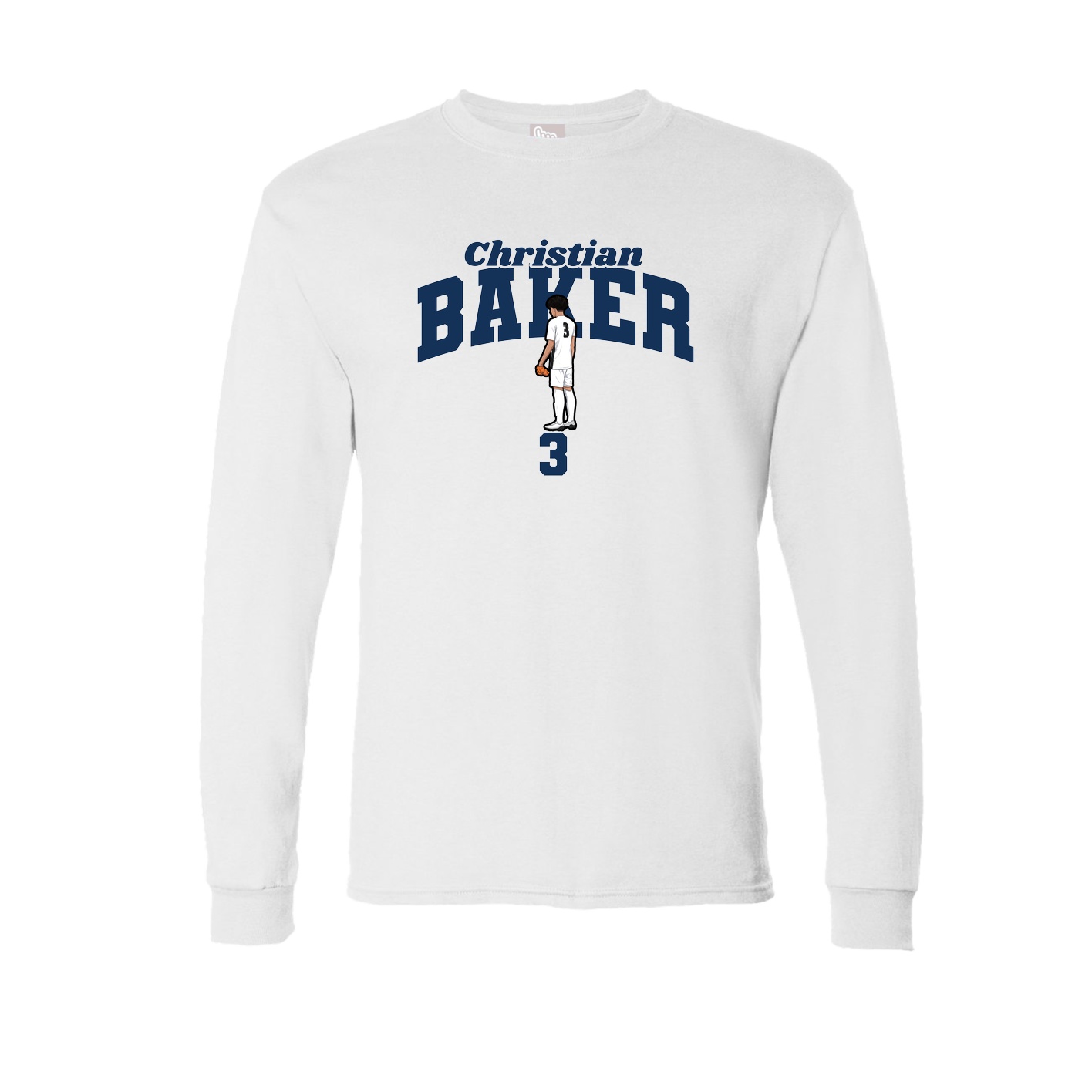 Long Sleeve Tee — Signature Arch in White