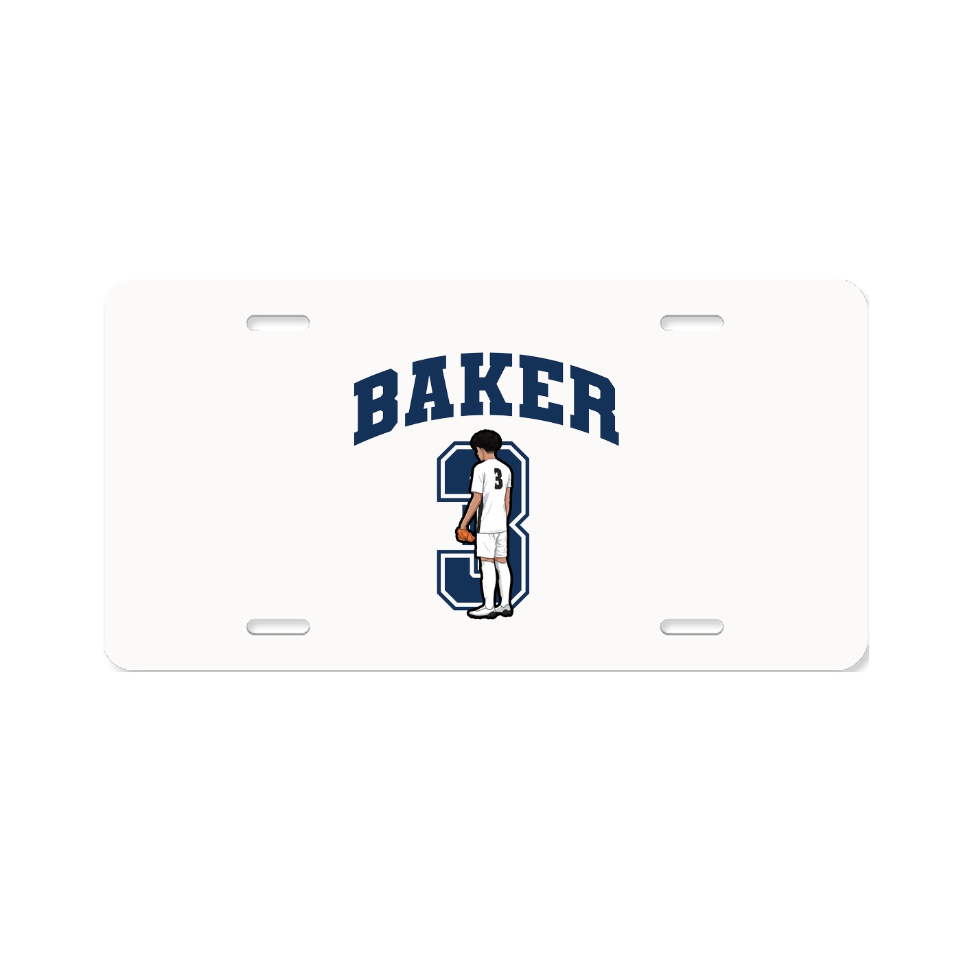 License Plate — Number in Classic