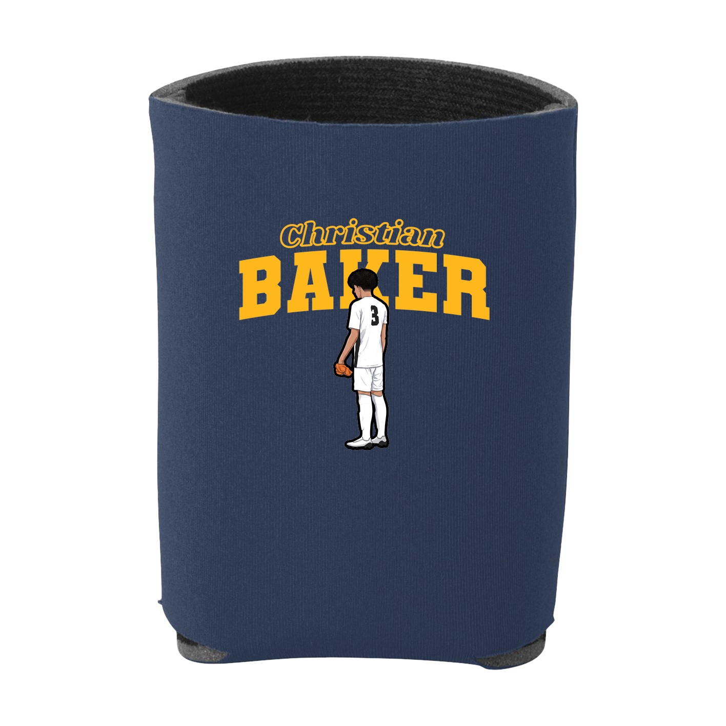 Can Holder — Name Arch in Navy