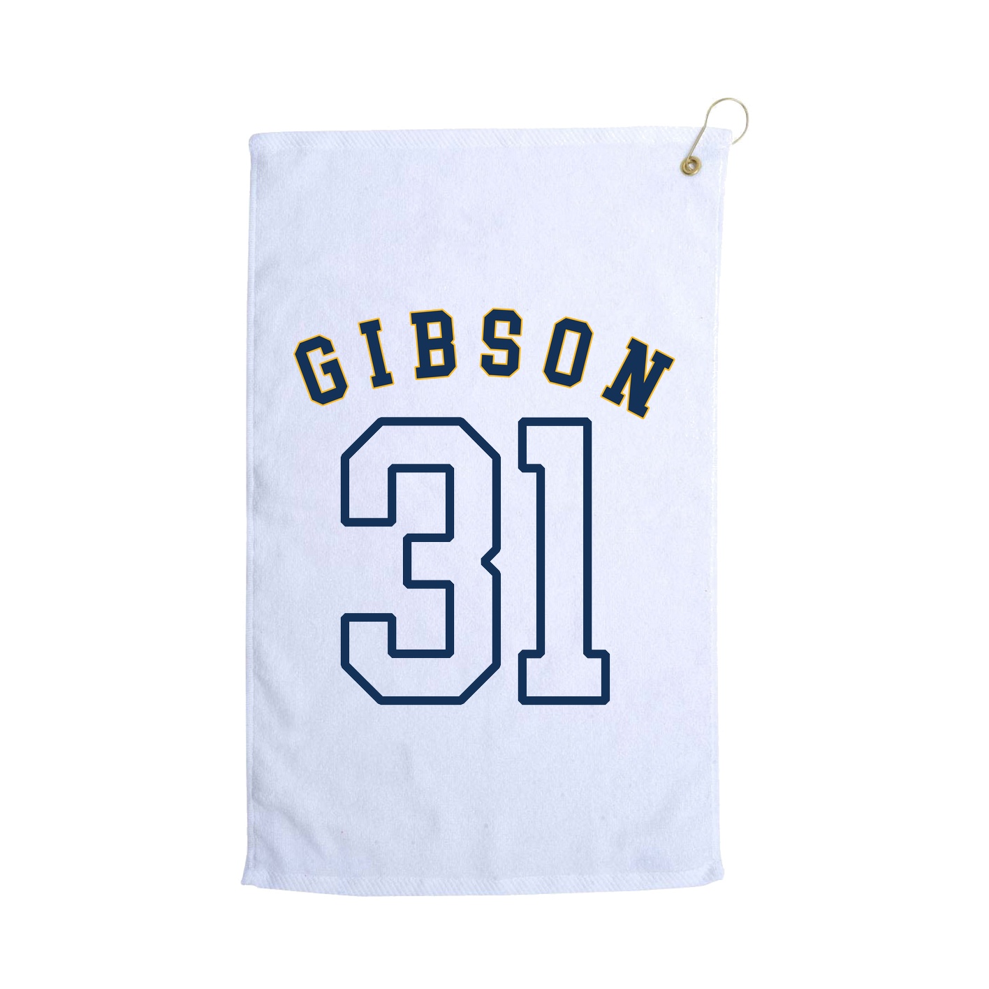Golf Towel — Shirsey Arch in White
