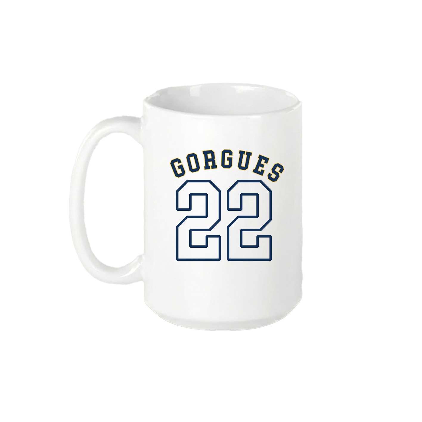 15oz Coffee Mug — Shirsey Arch in White