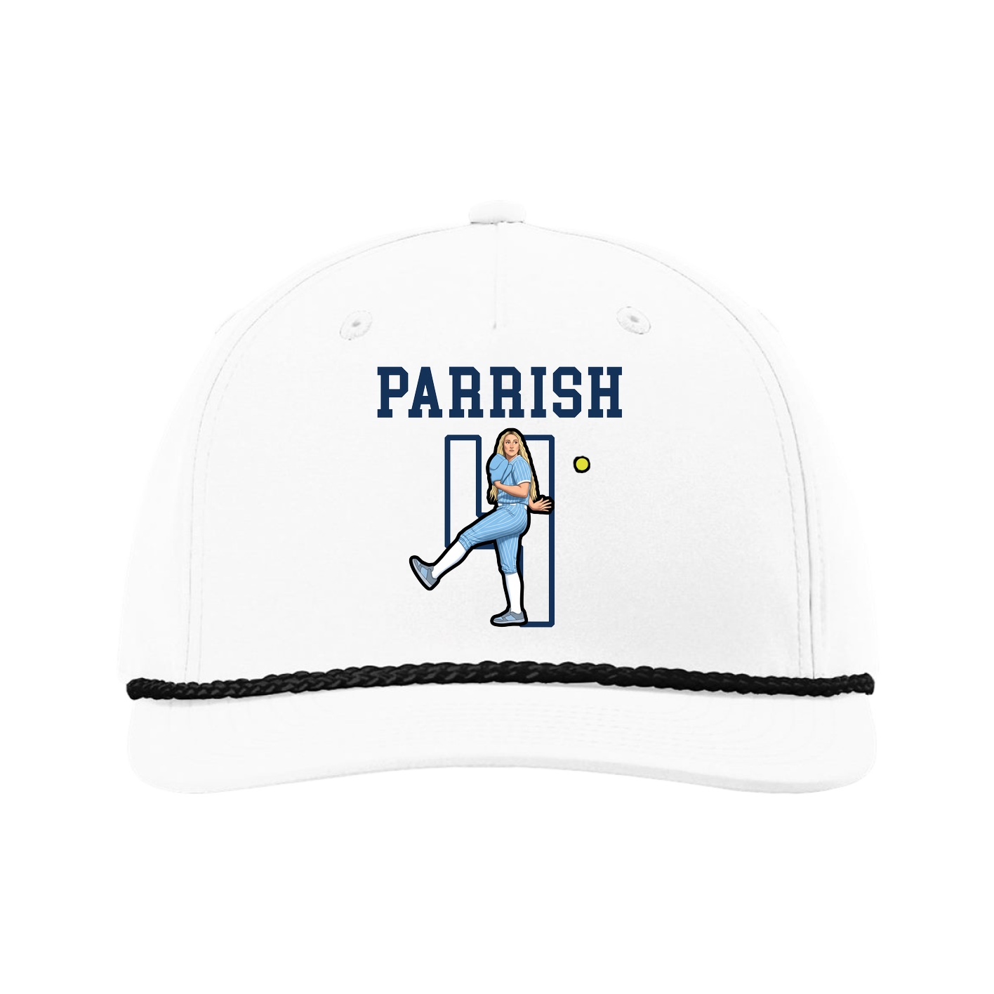 Five-Panel Classic Rope Cap — Shirsey in White