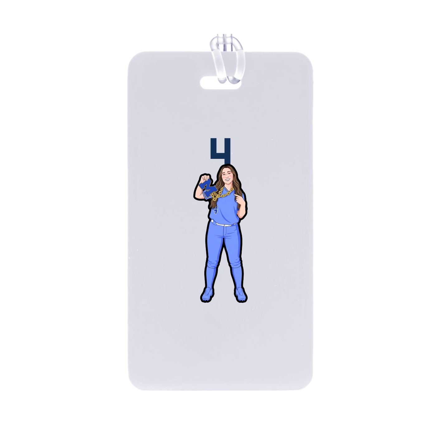 Bag Tag — Number Top in Classic