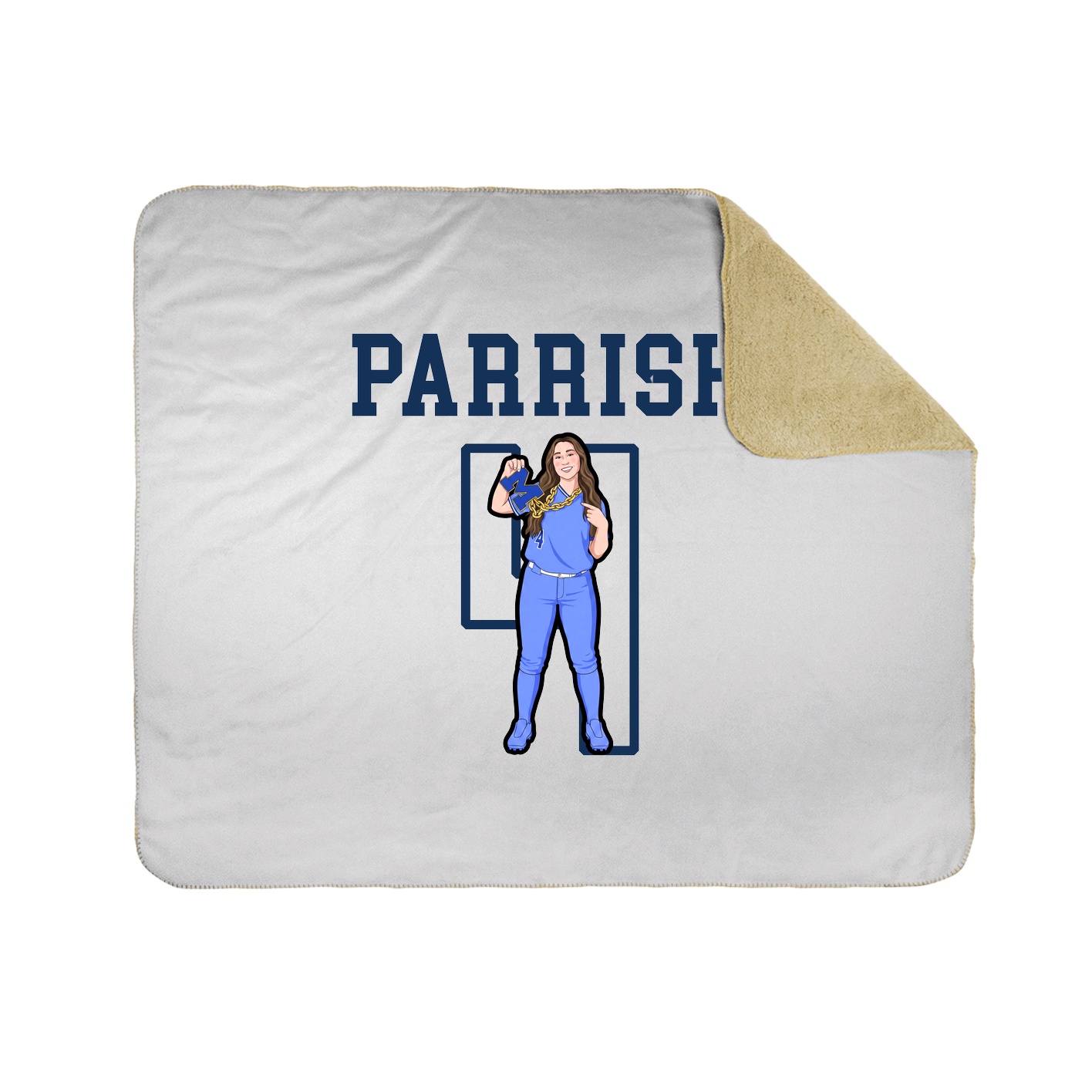 Throw Blanket — Shirsey in White