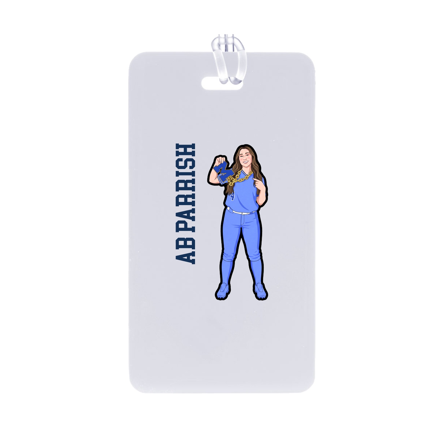 Bag Tag — Name Vertical in Classic