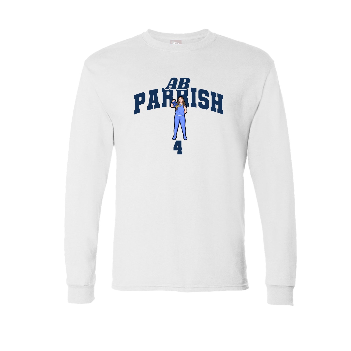 Long Sleeve Tee — Signature Arch in White