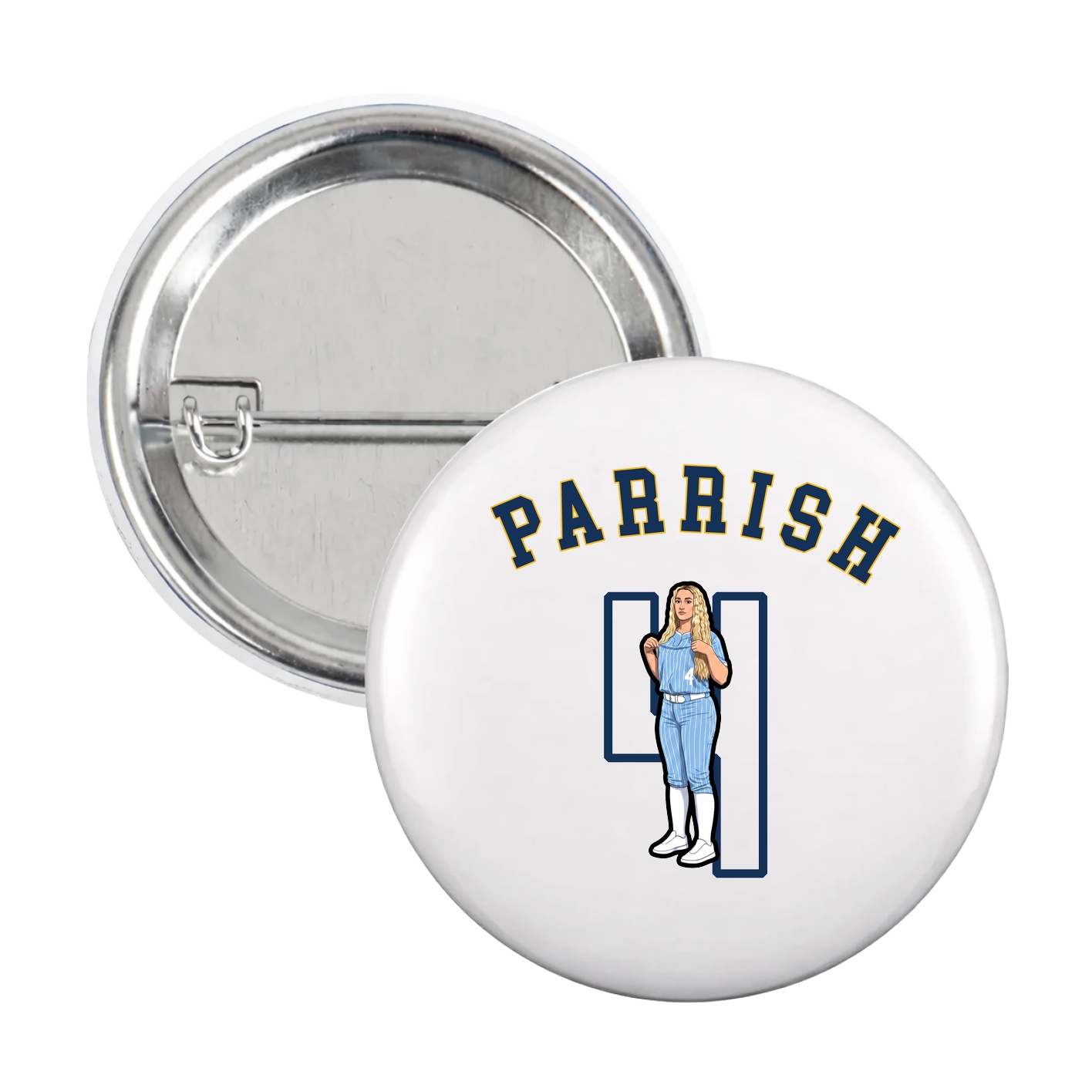Game Day Button — Shirsey Arch in White