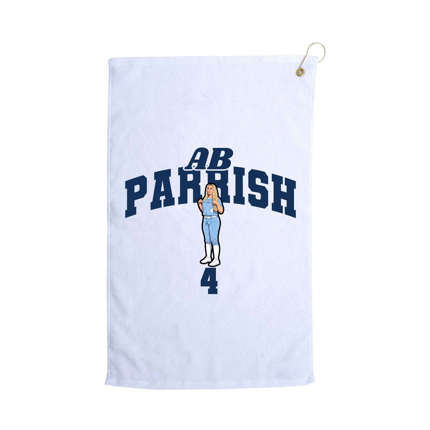 Golf Towel — Signature Arch in White