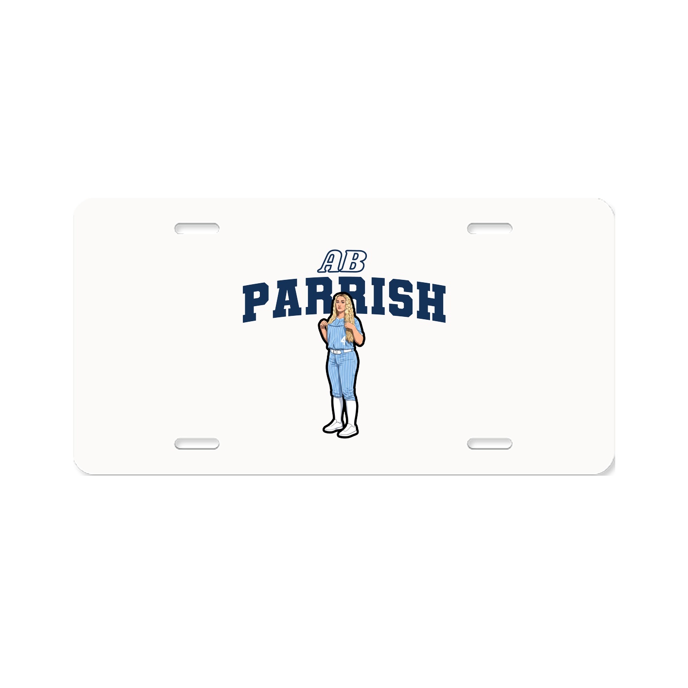 License Plate — Name Arch in Classic