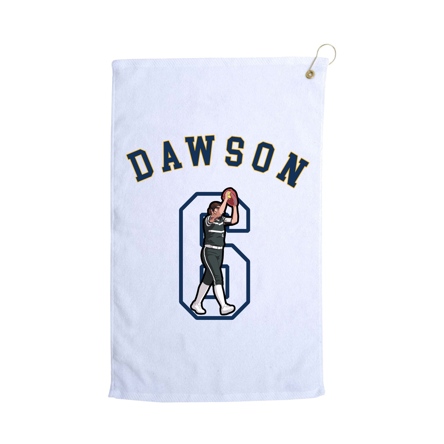 Golf Towel — Shirsey Arch in White