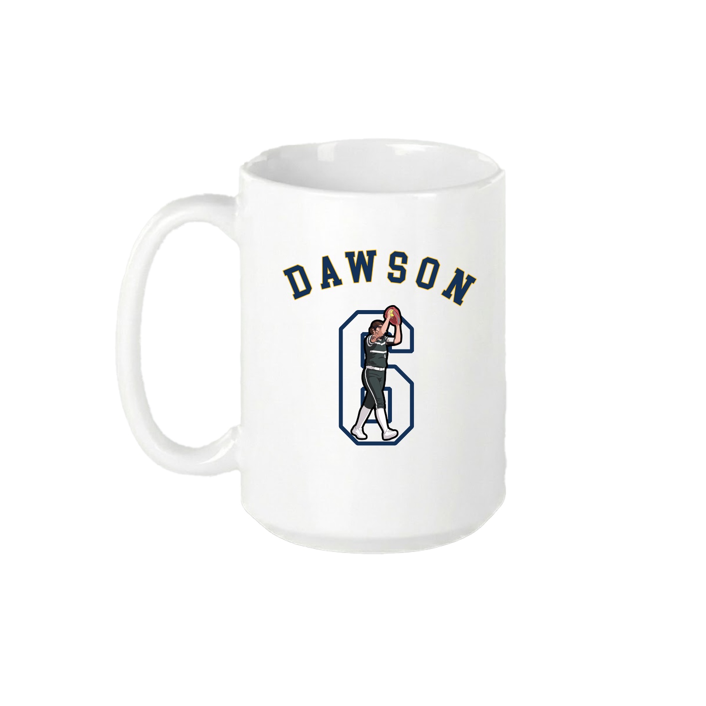 15oz Coffee Mug — Shirsey Arch in White