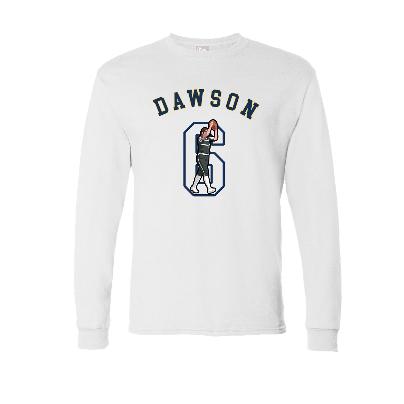 Long Sleeve Tee — Shirsey Arch in White