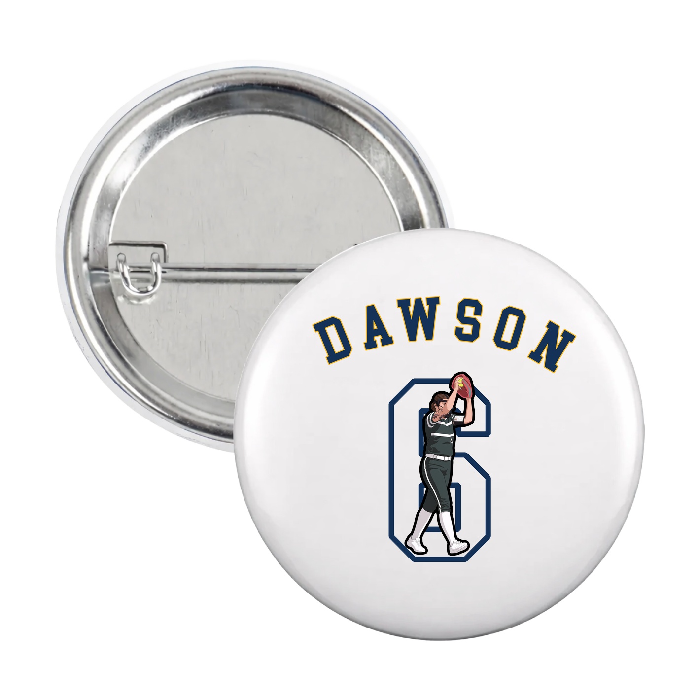 Game Day Button — Shirsey Arch in White