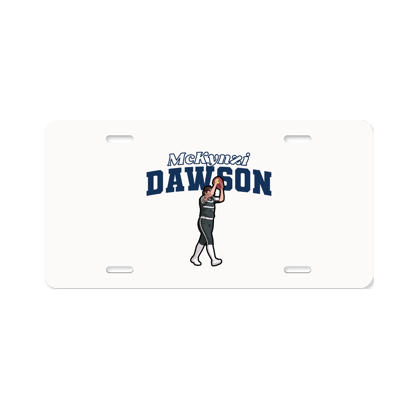 License Plate — Name Arch in Classic