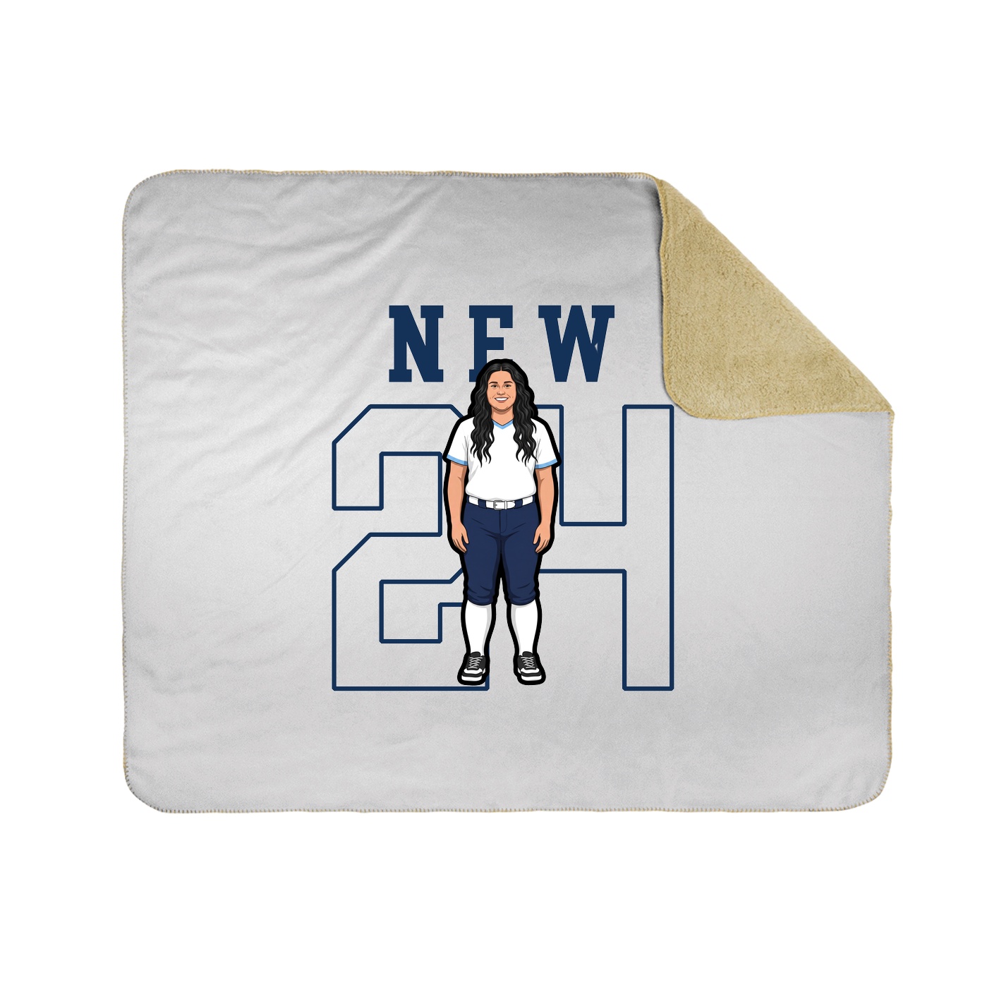 50x60 Sherpa Lined Throw Blanket