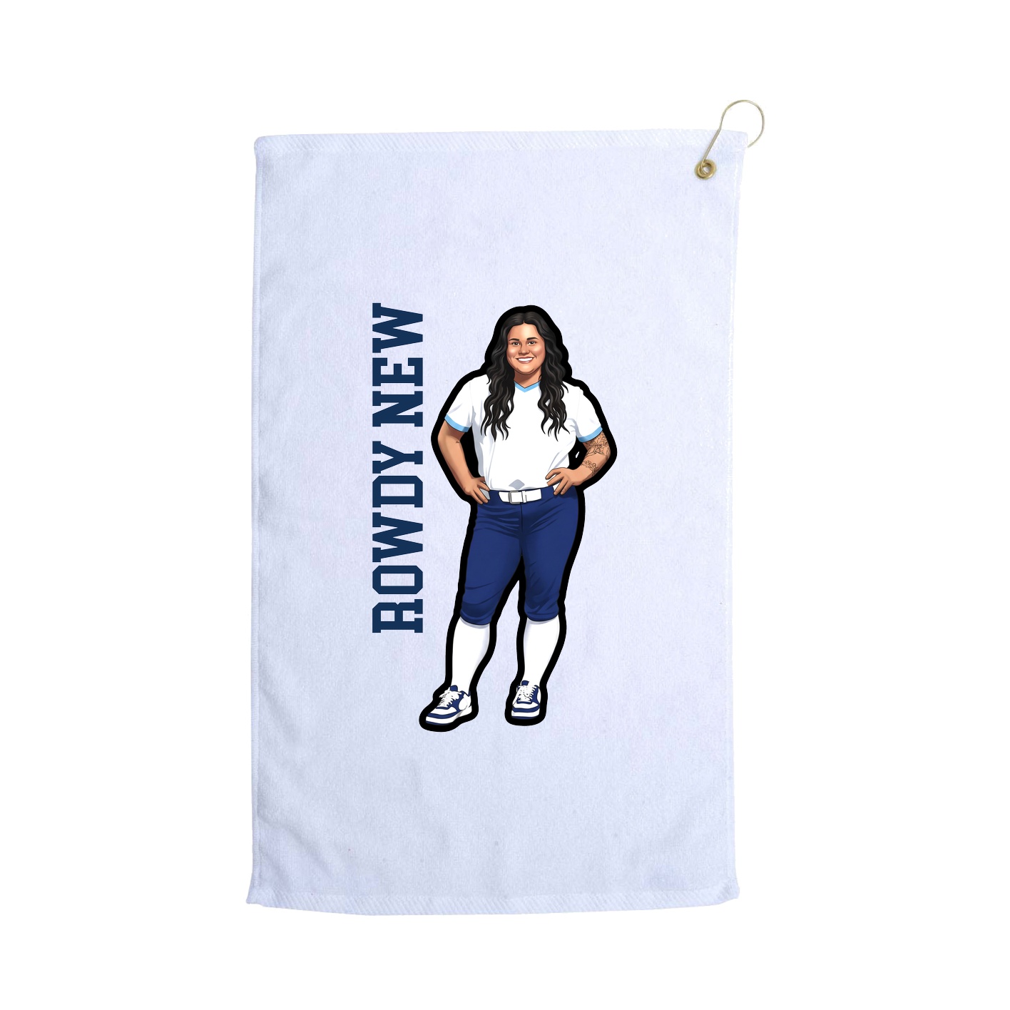 Golf Towel — Classic in White