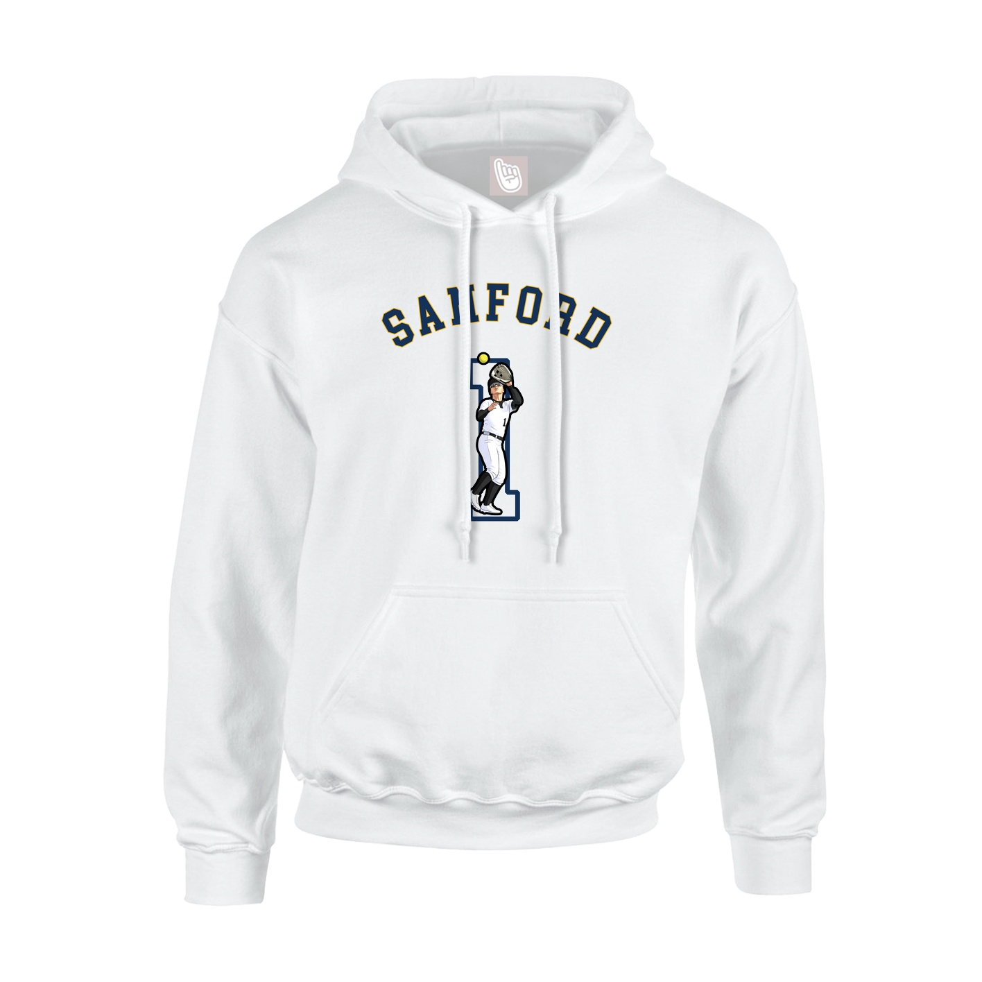 Youth Hoodie — Shirsey Arch in White
