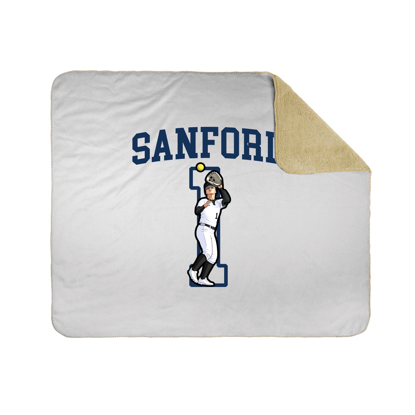 Throw Blanket — Shirsey in White