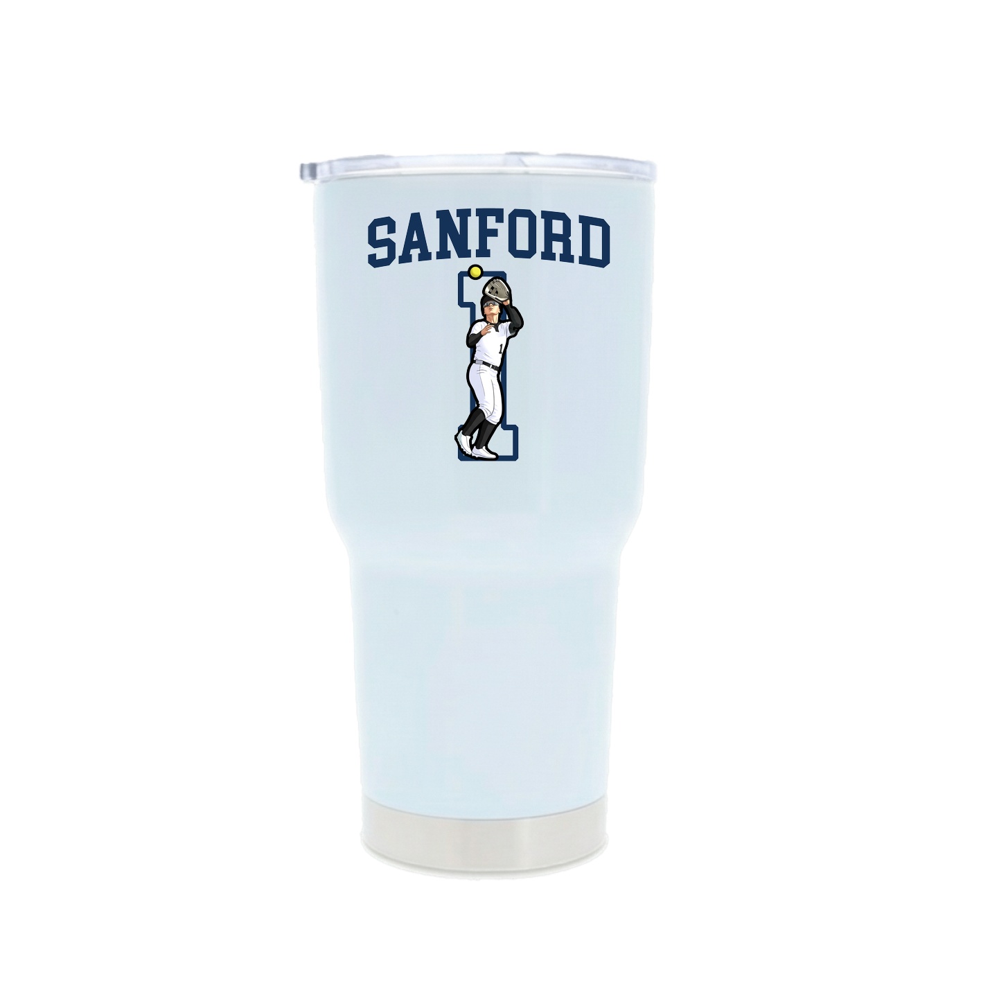 30oz Stainless Steel Tumbler — Shirsey in White