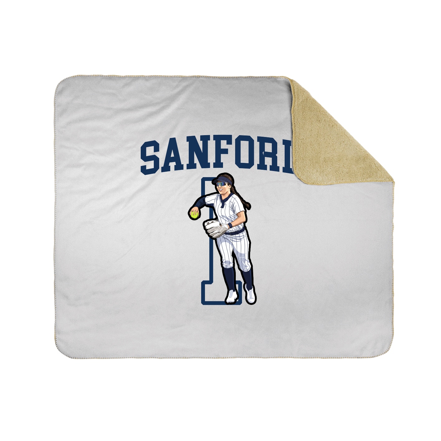 Throw Blanket — Shirsey in White