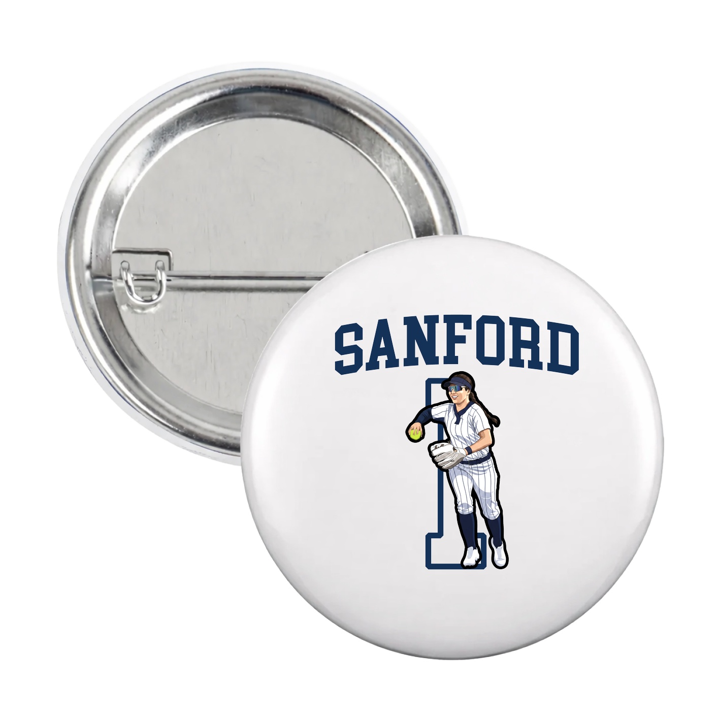 Game Day Button — Shirsey in White