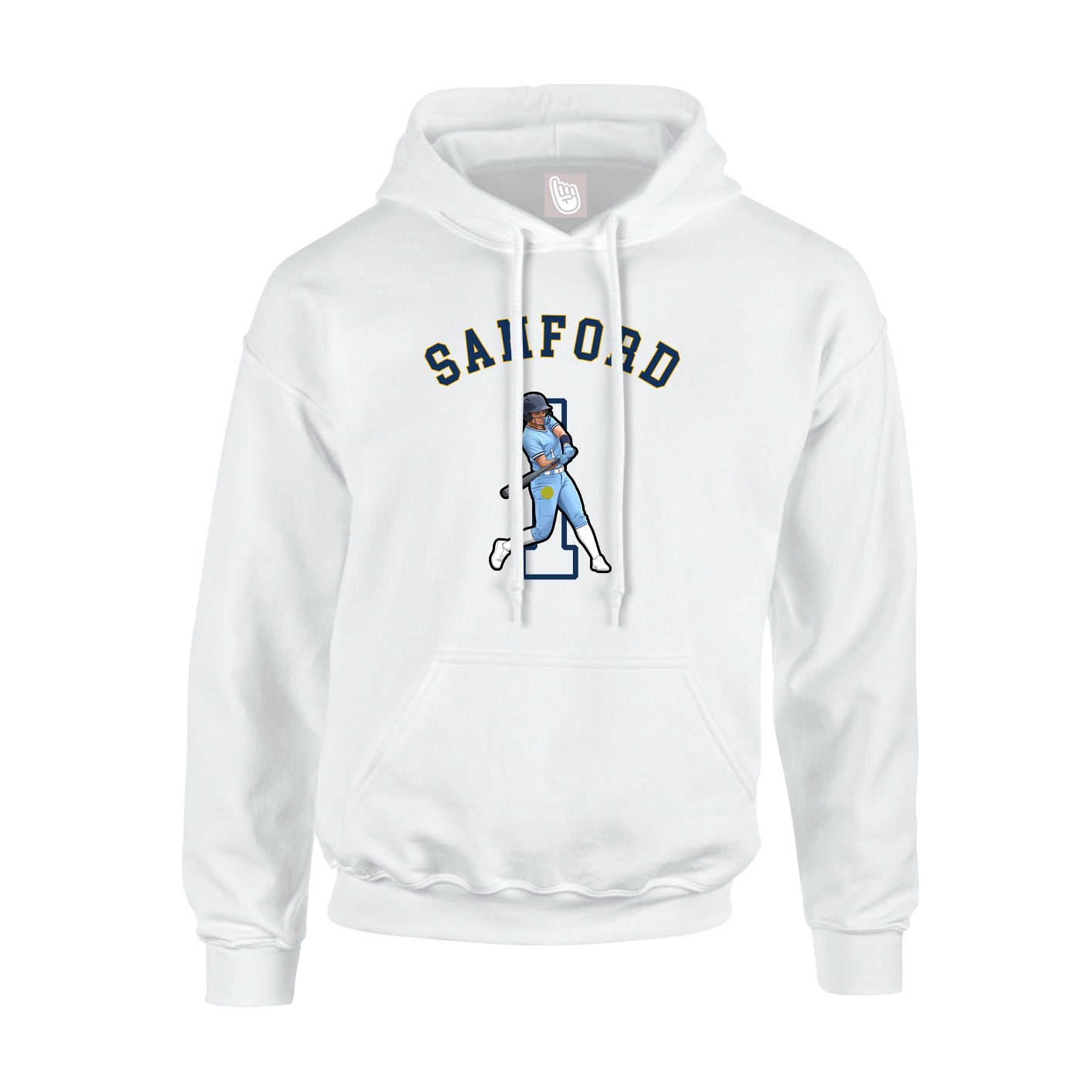 Youth Hoodie — Shirsey Arch in White
