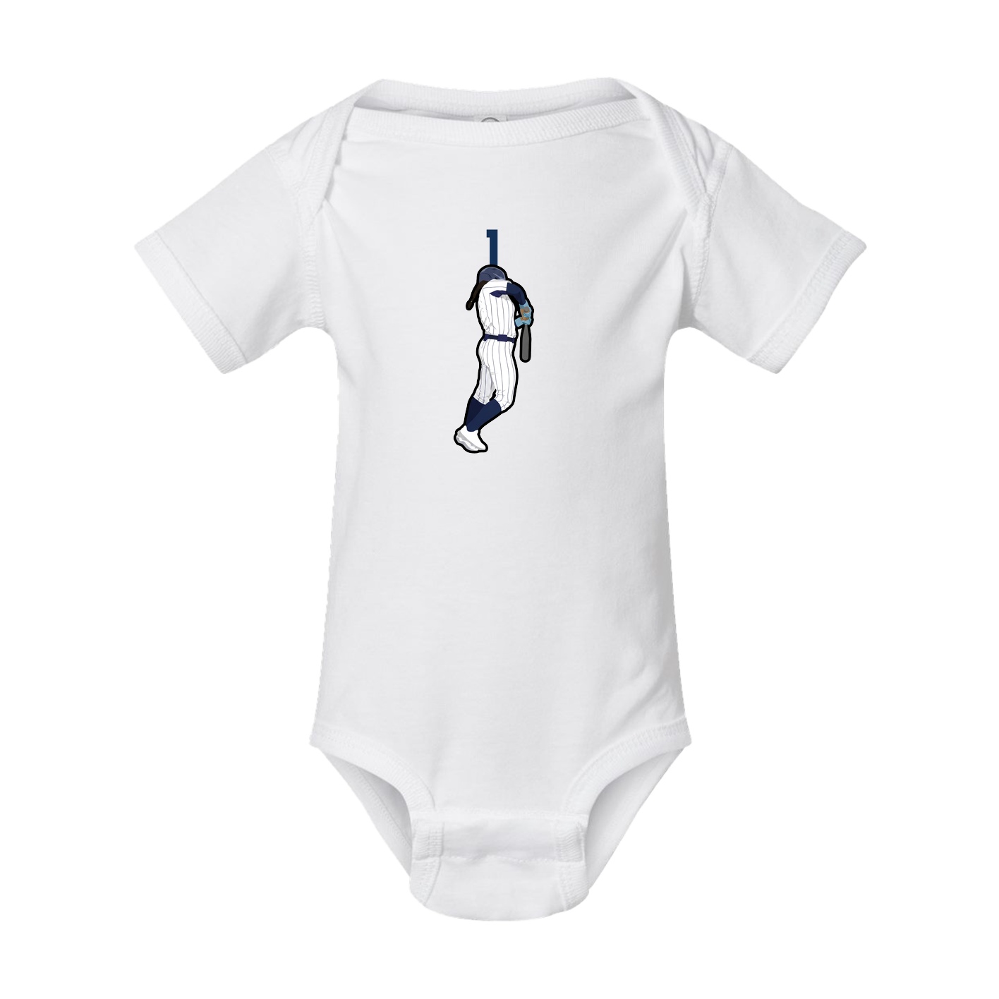 Baby Onesie — Number Top in White