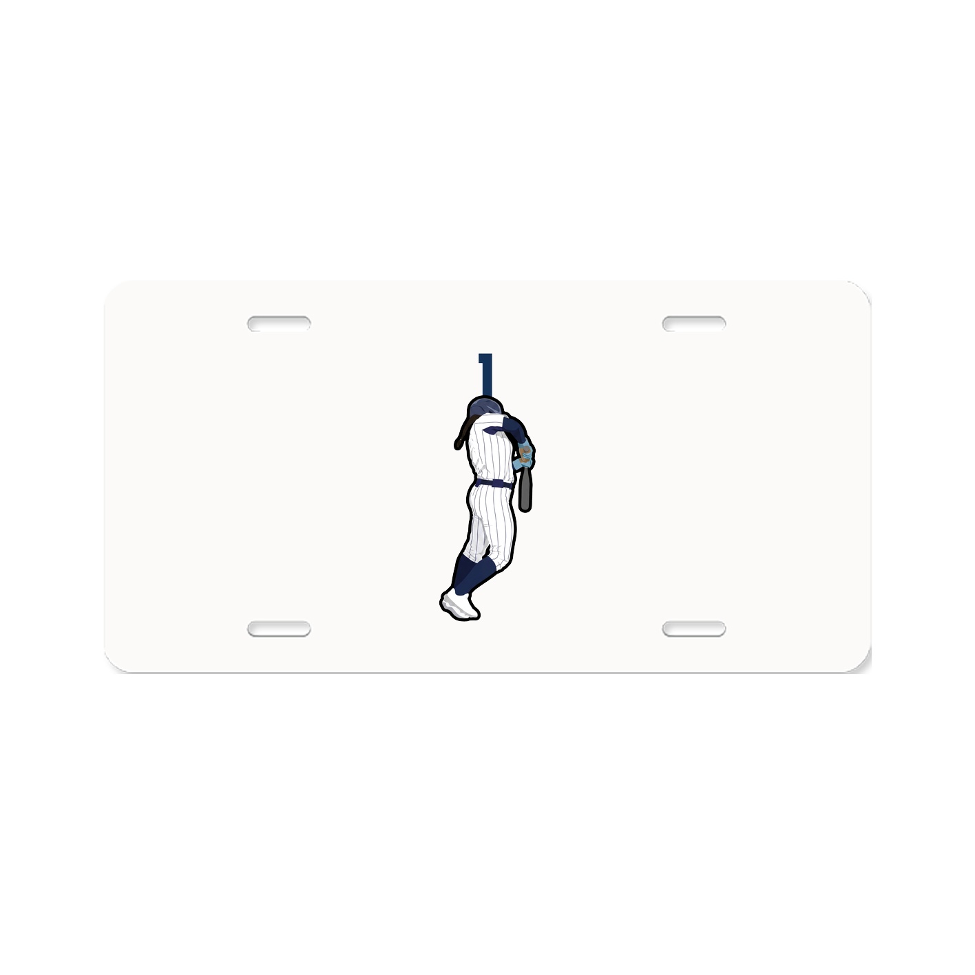 License Plate — Number Top in Classic