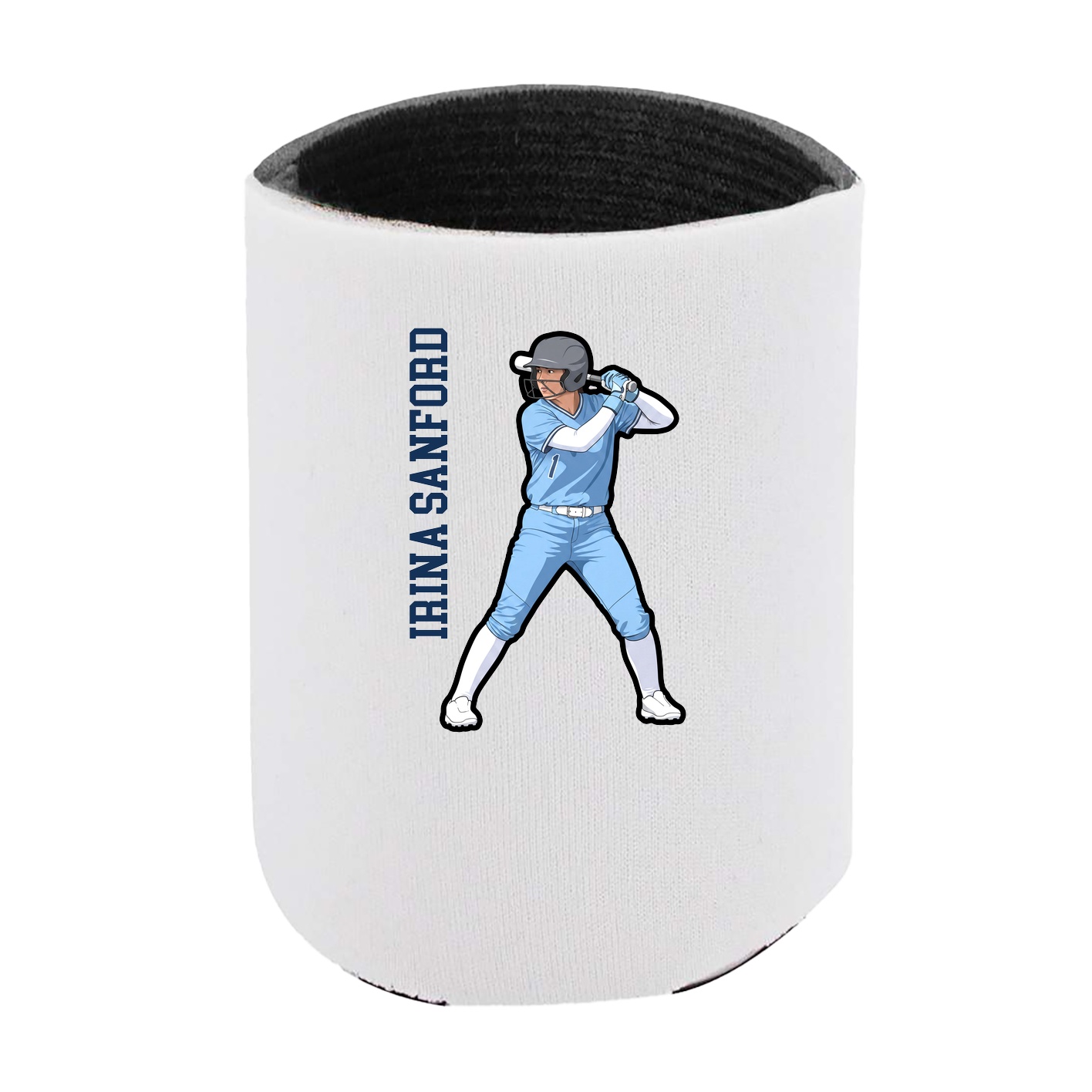 Can Holder — Name Vertical in White