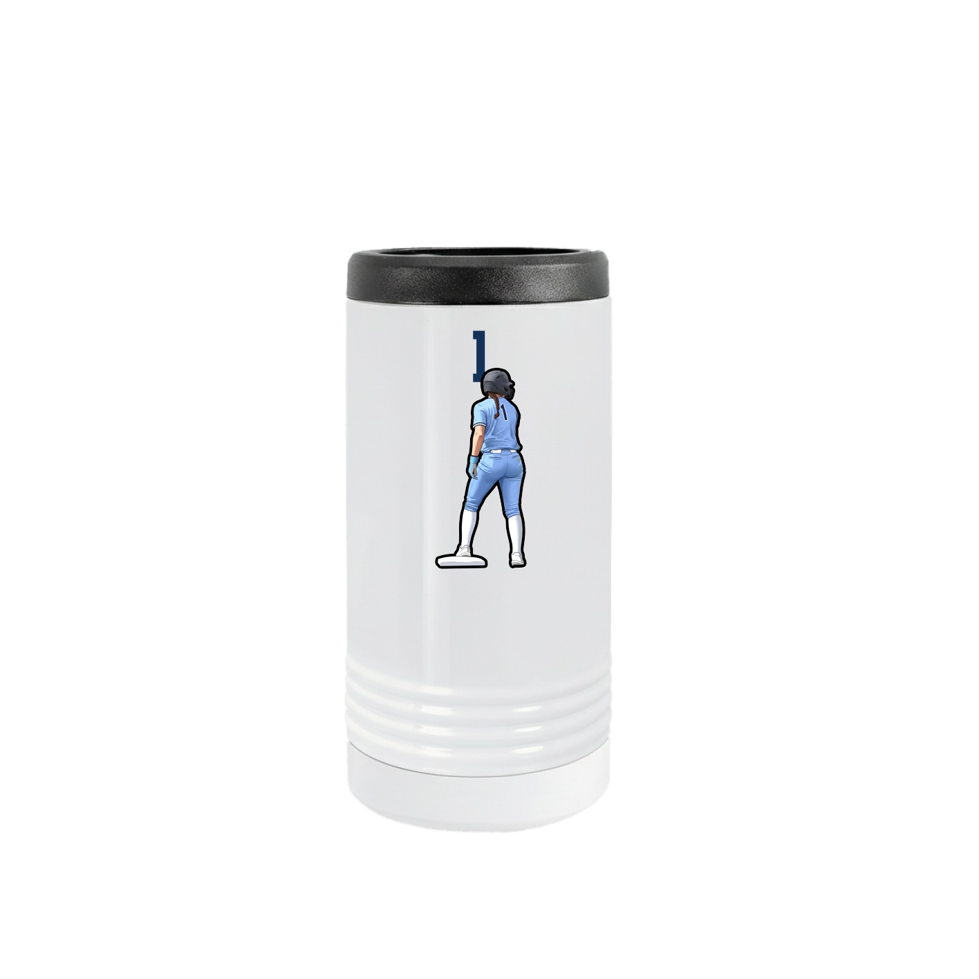 Slim Beverage Holder — Number Top in White