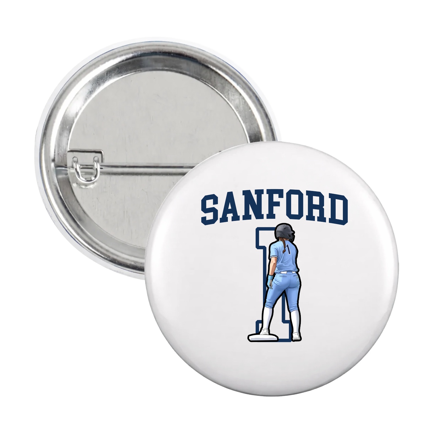 Game Day Button — Shirsey in White