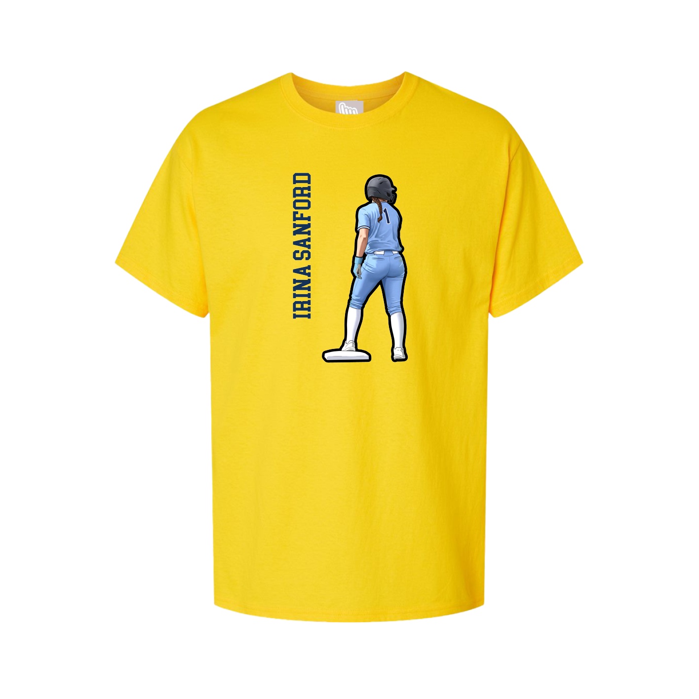Tee — Name Vertical in Gold