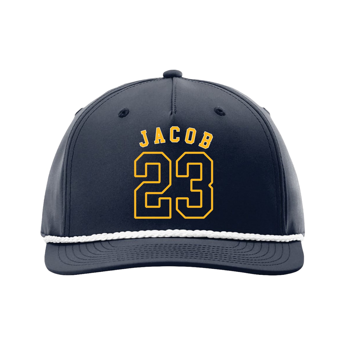 Five-Panel Classic Rope Cap — Shirsey Arch in Navy