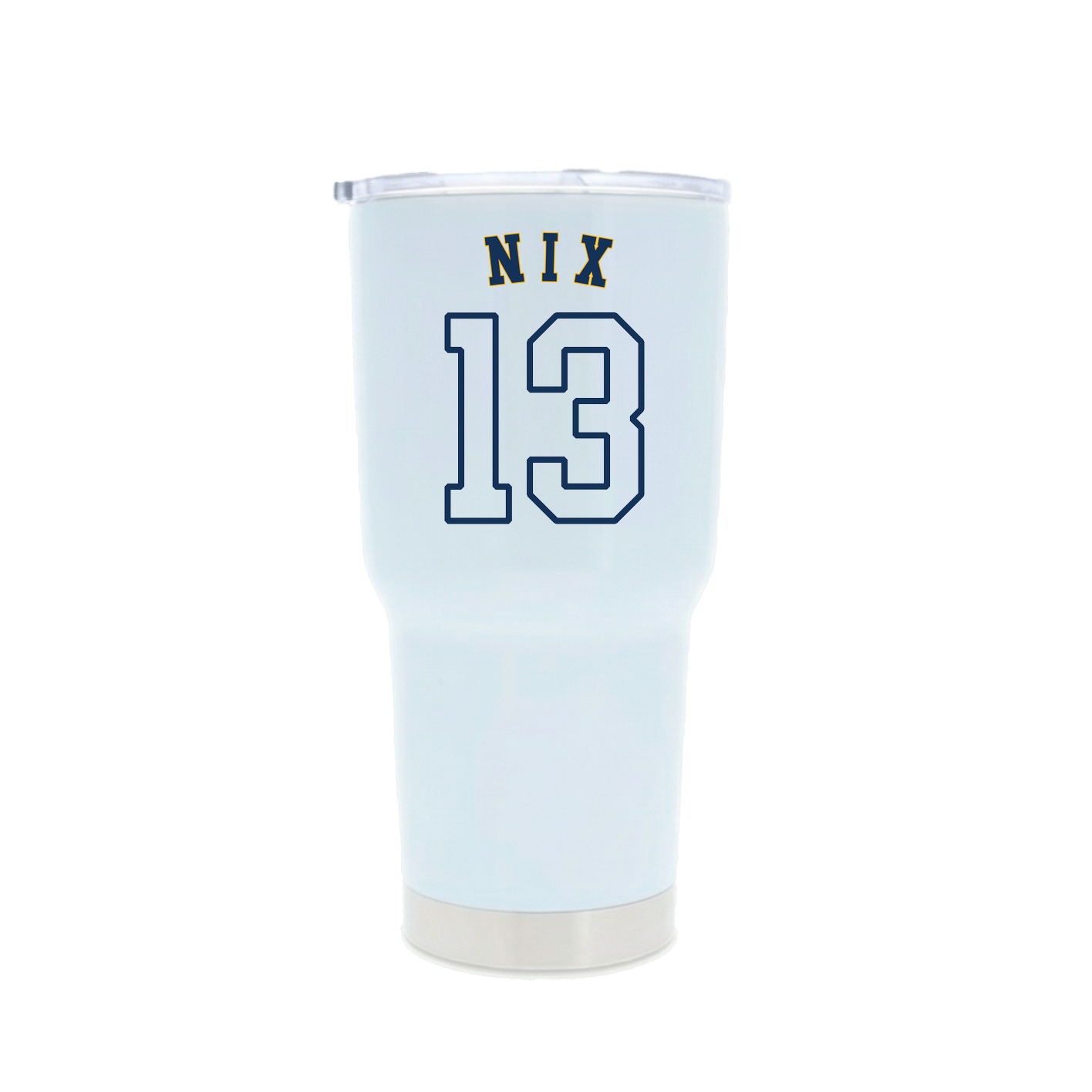 30oz Stainless Steel Tumbler — Shirsey Arch in White