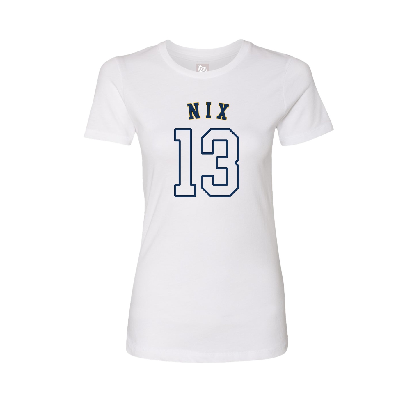 Fitted Women's Tee — Shirsey Arch in White