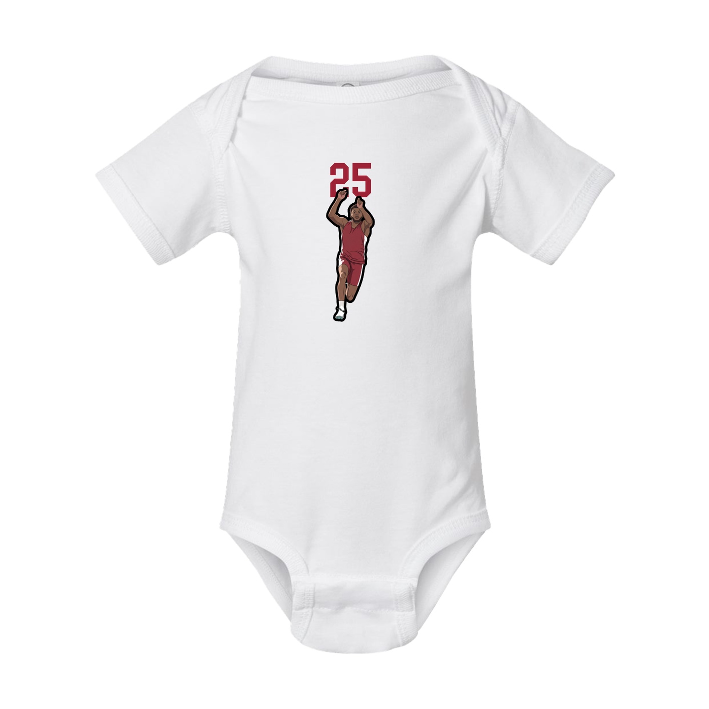 Baby Onesie — Number Top in White